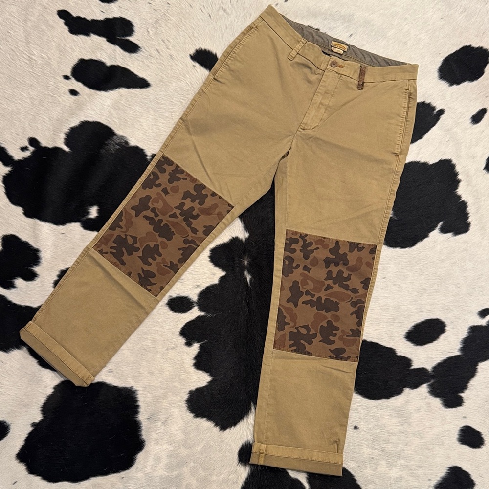 Orvis Camo Double Knee Khaki Chinos